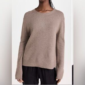 Jenni Kayne Everyday Sweater Cotton Blend Taupe Crewneck Size XS